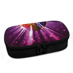 Purple Light Disco Ball Print Insulin Cooler Travel Case