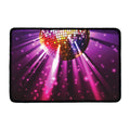Purple Light Disco Ball Print Kitchen Mat