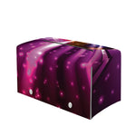 Purple Light Disco Ball Print Leather Tissue Box Cover