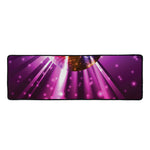 Purple Light Disco Ball Print Long Kitchen Mat