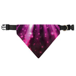 Purple Light Disco Ball Print Over The Collar Dog Bandana