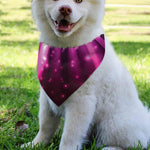 Purple Light Disco Ball Print Over The Collar Dog Bandana