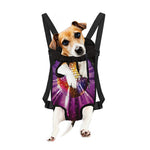 Purple Light Disco Ball Print Pet Carrier Backpack