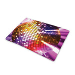 Purple Light Disco Ball Print Pet Cooling Mat Cover