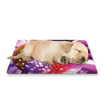 Purple Light Disco Ball Print Pet Cooling Mat Cover