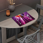 Purple Light Disco Ball Print Placemat