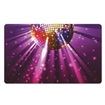 Purple Light Disco Ball Print Polyester Doormat