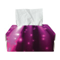 Purple Light Disco Ball Print Rectangle Tissue Box Cover
