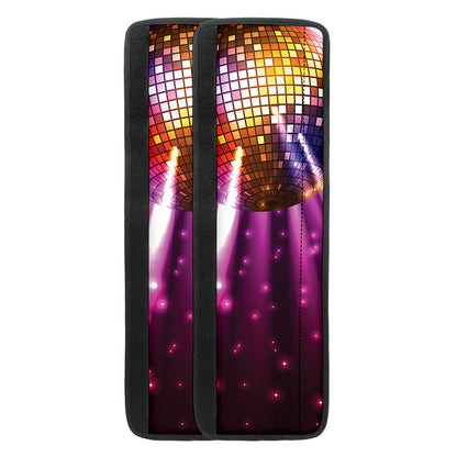 Purple Light Disco Ball Print Refrigerator Handle Covers