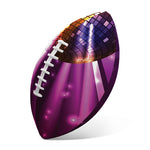 Purple Light Disco Ball Print Rugby Ball