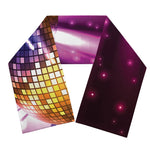 Purple Light Disco Ball Print Scarf
