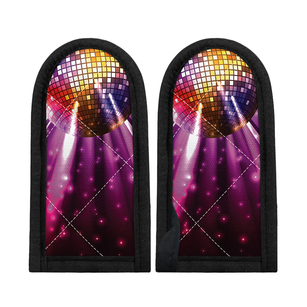Purple Light Disco Ball Print Skillet Handle Cover
