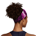 Purple Light Disco Ball Print Sports Headband