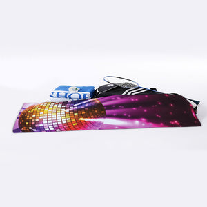 Purple Light Disco Ball Print Sports Towel