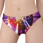 Purple Light Disco Ball Print Women's Panties