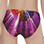 Purple Light Disco Ball Print Women's Panties