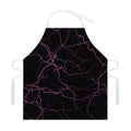 Purple Lightning Print Adjustable Apron