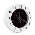 Purple Lightning Print Alarm Clock