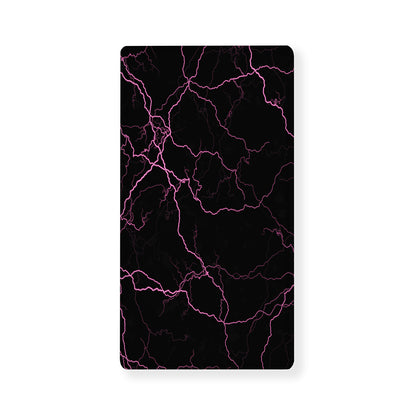 Purple Lightning Print Baby Crib Sheet