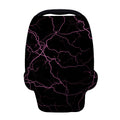 Purple Lightning Print Baby Seat Cover