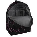 Purple Lightning Print Backpack