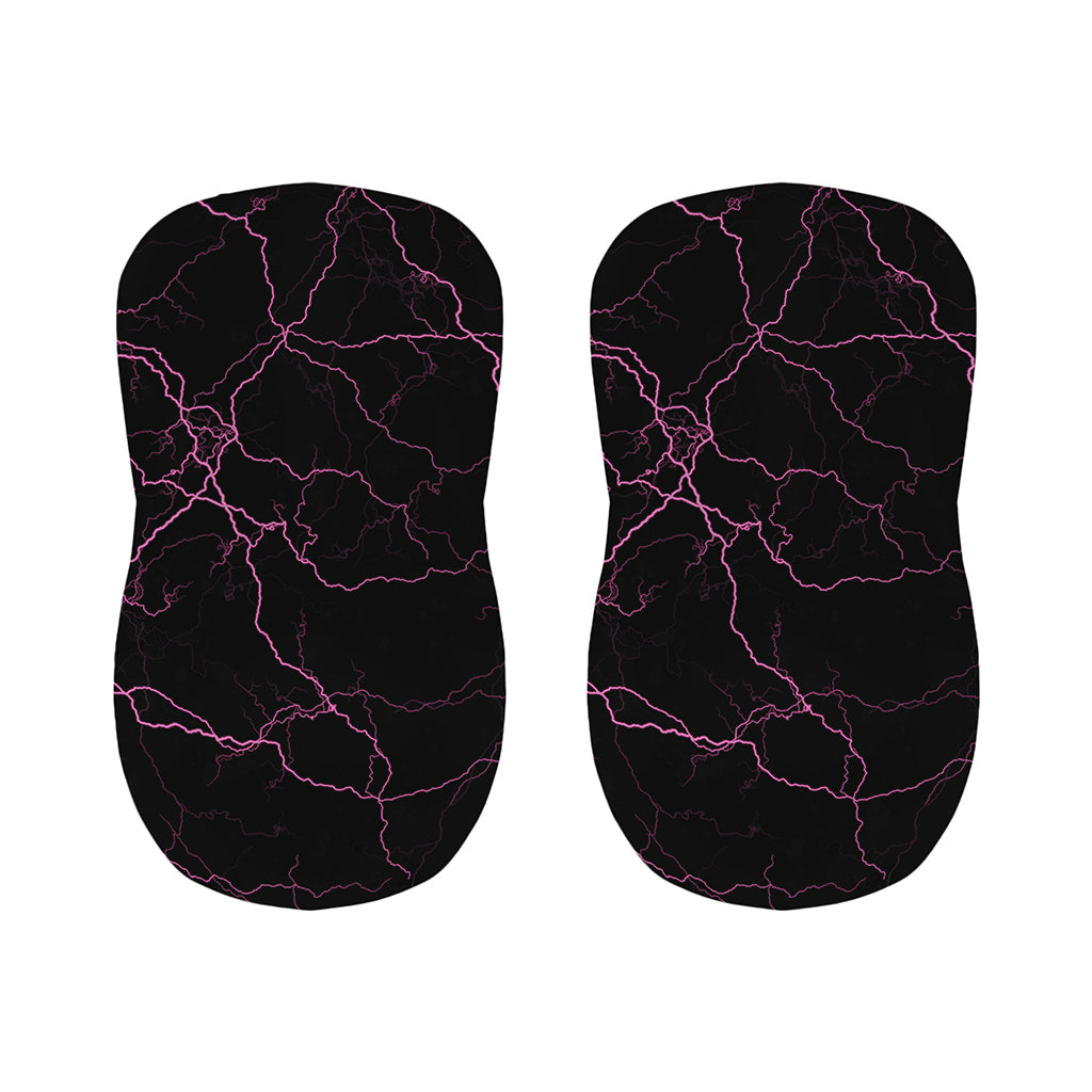 Purple Lightning Print Bar Stool Covers