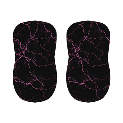 Purple Lightning Print Bar Stool Covers