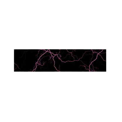 Purple Lightning Print Bed Runner