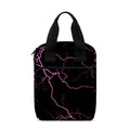 Purple Lightning Print Bible Tote Bag