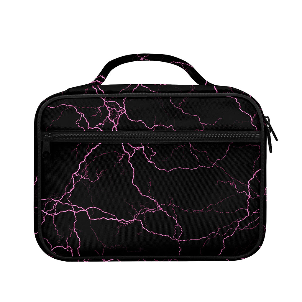 Purple Lightning Print Briefcase Bible Bag
