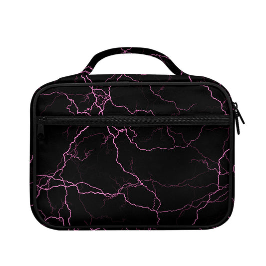 Purple Lightning Print Briefcase Bible Bag