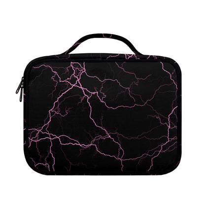 Purple Lightning Print Briefcase Bible Bag