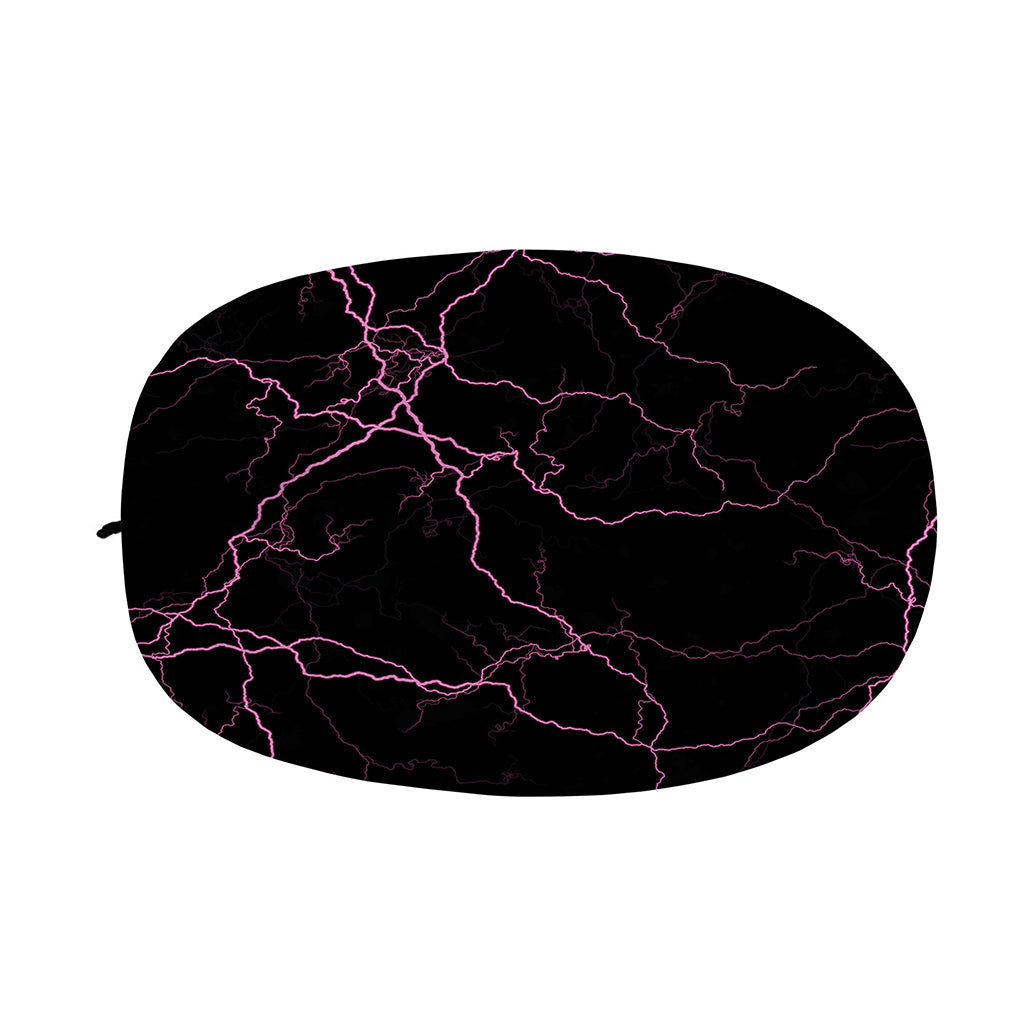 Purple Lightning Print Car Side Mirror Covers