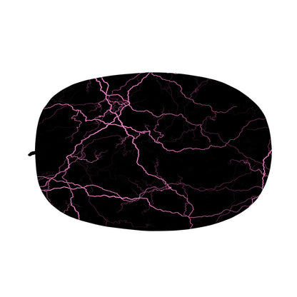 Purple Lightning Print Car Side Mirror Covers