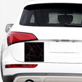 Purple Lightning Print Car Sticker