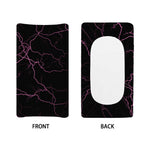 Purple Lightning Print Changing Pad Cover