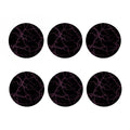 Purple Lightning Print Coaster Set