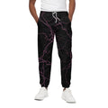 Purple Lightning Print Cotton Sweatpants