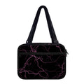Purple Lightning Print Double Strap Bible Bag