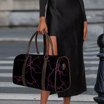 Purple Lightning Print Duffle Bag