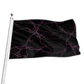 Purple Lightning Print Flag