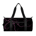 Purple Lightning Print Gym Bag