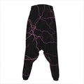 Purple Lightning Print Hammer Pants
