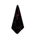 Purple Lightning Print Hand Towel