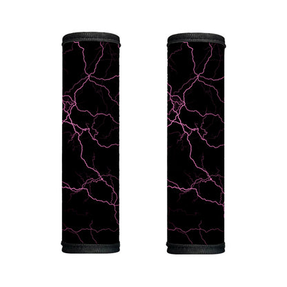 Purple Lightning Print Handle Covers