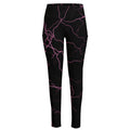 Purple Lightning Print High-Waisted Pocket Leggings