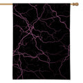 Purple Lightning Print House Flag