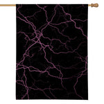 Purple Lightning Print House Flag