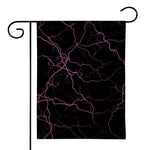Purple Lightning Print House Flag