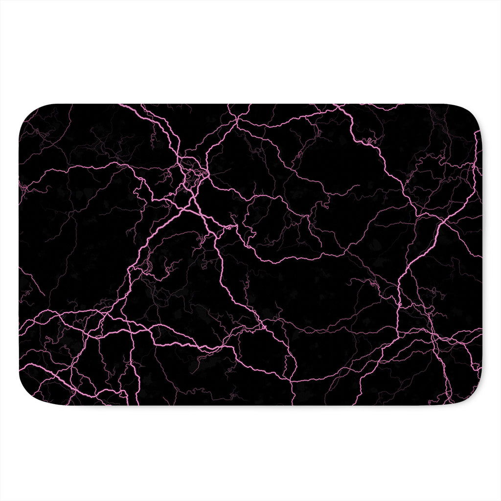 Purple Lightning Print Indoor Door Mat